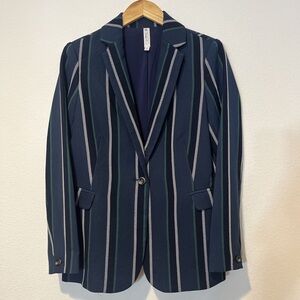 Mural Striped Blazer